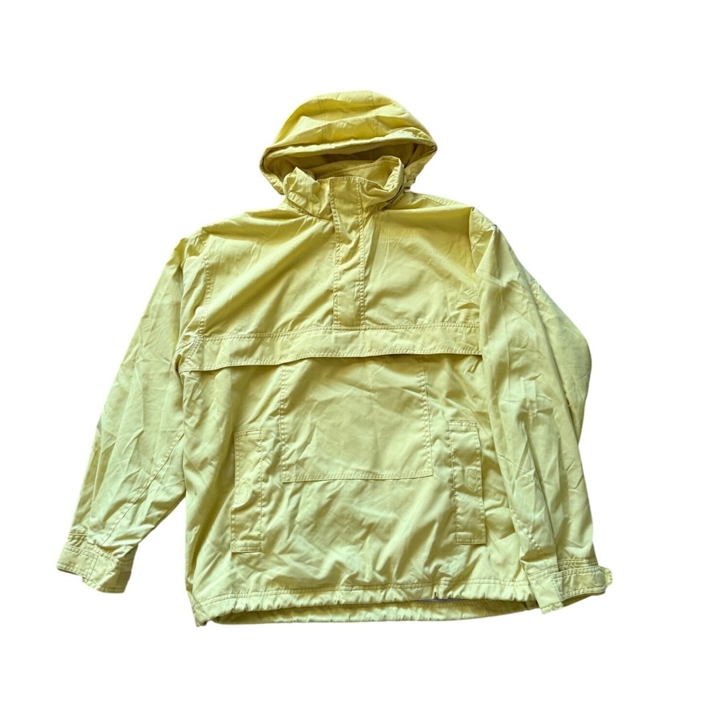 Gap Factory Anorak Windbreaker Jacket Yellow Hooded Gorpcore Mens XL